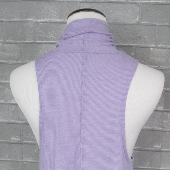 Free People Topanga Lilac Sleeveless Turtleneck Top S - Picture 8 of 15